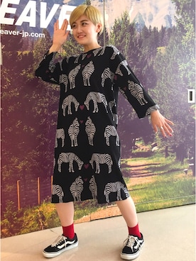 「BOHEMIANS（ボヘミアンズ）のアイテム」を使った、リナリナ～さん（レディース・157cm）の夏コーディネート