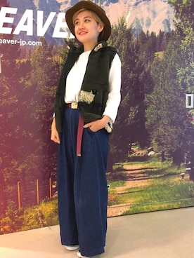 「FANEUIL（ファヌル）のアイテム」を使った、リナリナ～さん（レディース・157cm）の秋コーディネート