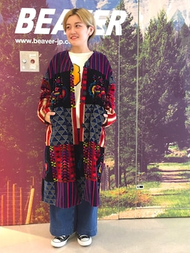 「D.M.G.（ドミンゴ）のアイテム」を使った、リナリナ～さん（レディース・157cm）の秋コーディネート