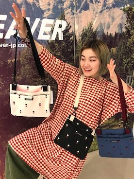 「D.M.G.（ドミンゴ）のアイテム」を使った、リナリナ～さん（レディース・158cm）の春コーディネート