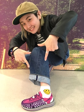 「スポサン」｜「アイテム（ブルゾン）」を使った、リナリナ～さん（レディース・158cm）の春コーディネート