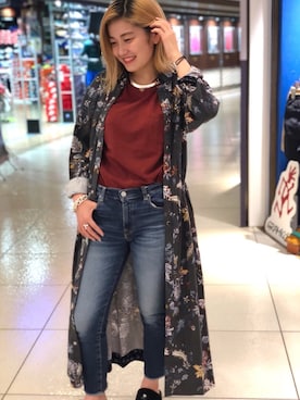 「GOHEMP（ゴーヘンプ）のアイテム」を使った、リナリナ～さん（レディース・158cm）の夏コーディネート