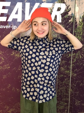 「D.M.G.（ドミンゴ）のアイテム（パンツ）」を使った、リナリナ～さん（レディース・158cm）の夏コーディネート