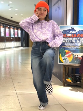 「URVIN（アービン）のアイテム」を使った、リナリナ～さん（レディース・158cm）の夏コーディネート