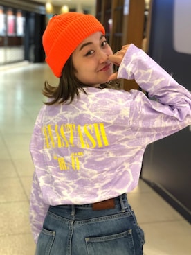 「BEAVER（ビーバー）のアイテム（リング）」を使った、リナリナ～さん（レディース・158cm）の夏コーディネート