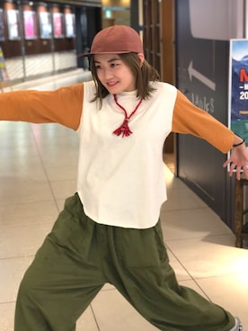 「D.M.G.（ドミンゴ）のアイテム」を使った、リナリナ～さん（レディース・158cm）の夏コーディネート