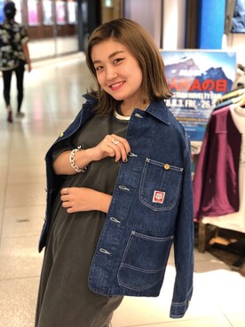 「MANASTASH（マナスタッシュ）のアイテム（ワンピース/ドレス）」を使った、リナリナ～さん（レディース・158cm）の夏コーディネート