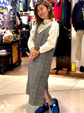 「GRANDMA MAMA DAUGHTER（グランマママドーター）のアイテム」を使った、リナリナ～さん（レディース・158cm）の秋コーディネート