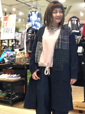 「URVIN（アービン）のアイテム」を使った、リナリナ～さん（レディース・158cm）の秋コーディネート