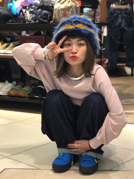 「URVIN（アービン）のアイテム」を使った、リナリナ～さん（レディース・158cm）の秋コーディネート