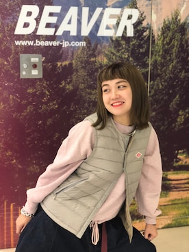 「MANASTASH（マナスタッシュ）のアイテム」を使った、リナリナ～さん（レディース・158cm）の秋コーディネート