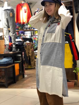 「BEAVER（ビーバー）のアイテム（帽子）」を使った、リナリナ～さん（レディース・158cm）の秋コーディネート
