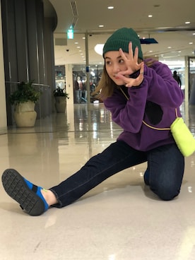 「D.M.G.（ドミンゴ）のアイテム」を使った、リナリナ～さん（レディース・158cm）の秋コーディネート