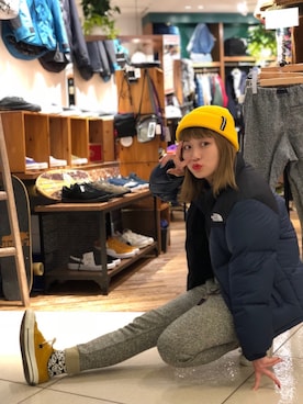 「Happy Socks（ハッピーソックス）のアイテム」を使った、リナリナ～さん（レディース・158cm）の秋コーディネート