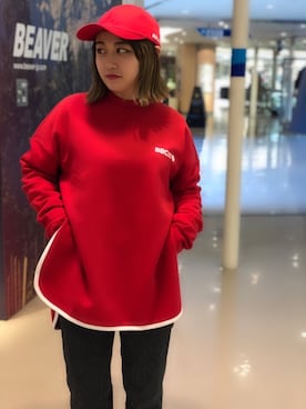 「URVIN（アービン）のアイテム」を使った、リナリナ～さん（レディース・158cm）の冬コーディネート