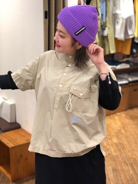 「and wander」｜リナリナ～さん（レディース・158cm）の冬コーディネート