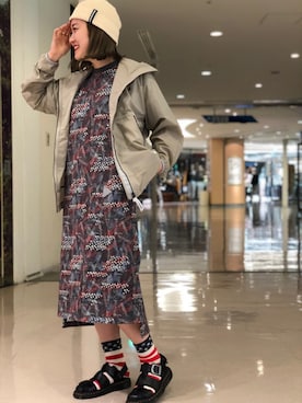 「and wander」｜リナリナ～さん（レディース・158cm）の冬コーディネート