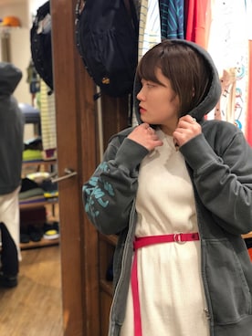 「URVIN（アービン）のアイテム」を使った、リナリナ～さん（レディース・158cm）の春コーディネート