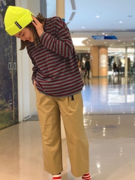 「ROSTER SOX（ロスターソックス）のアイテム」を使った、リナリナ～さん（レディース・158cm）の春コーディネート