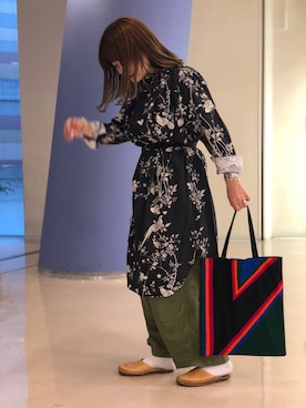 「TIMEX（タイメックス）のアイテム」を使った、リナリナ～さん（レディース・158cm）の春コーディネート