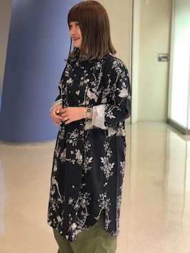 「TIMEX（タイメックス）のアイテム」を使った、リナリナ～さん（レディース・158cm）の春コーディネート