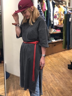「TIMEX（タイメックス）のアイテム」を使った、リナリナ～さん（レディース・158cm）の夏コーディネート