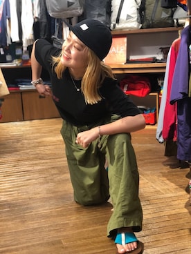 「D.M.G.（ドミンゴ）のアイテム」を使った、リナリナ～さん（レディース・158cm）の夏コーディネート