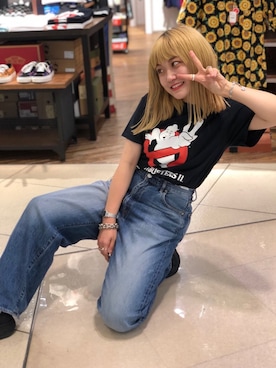 「TIMEX（タイメックス）のアイテム」を使った、リナリナ～さん（レディース・158cm）の夏コーディネート