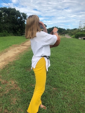 「BEAVER（ビーバー）のアイテム（リング）」を使った、リナリナ～さん（レディース・158cm）の夏コーディネート