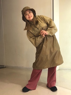 「アイテム（ポンチョ）」を使った、リナリナ～さん（レディース・158cm・20代）の夏コーディネート