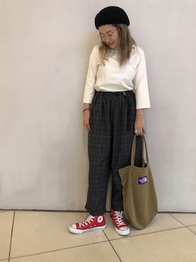 「DANA FANEUIL（ダナファヌル）のアイテム」を使った、リナリナ～さん（レディース・158cm）の秋コーディネート