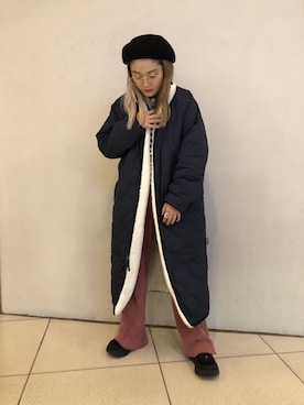 「MANASTASH（マナスタッシュ）のMANASTASH/マナスタッシュ　SNUG RELAX PANTS スナッグリラックスパンツ（その他パンツ）」を使った、リナリナ～さん（レディース・158cm）の秋コーディネート