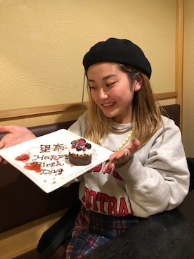 「BEAVER（ビーバー）のアイテム（帽子）」を使った、リナリナ～さん（レディース・158cm）の秋コーディネート