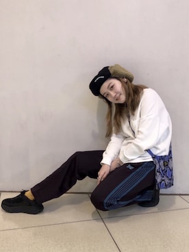 「BEAVER（ビーバー）のアイテム」を使った、リナリナ～さん（レディース・158cm）の冬コーディネート