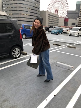 「URVIN（アービン）のアイテム」を使った、リナリナ～さん（レディース・158cm）の冬コーディネート