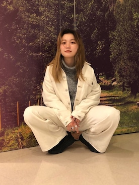 「URVIN（アービン）のアイテム」を使った、リナリナ～さん（レディース・158cm）の冬コーディネート