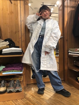 「URVIN（アービン）のアイテム」を使った、リナリナ～さん（レディース・158cm）の春コーディネート