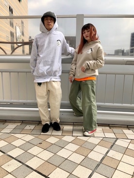 「GRAVIS（グラヴィス）のアイテム」を使った、リナリナ～さん（レディース・158cm）の冬コーディネート