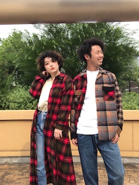 「PENDLETON（ペンドルトン）のアイテム（トップス）」を使った、リナリナ～さん（レディース・158cm）の夏コーディネート