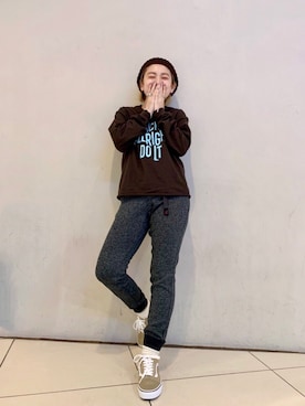 「BEAVER（ビーバー）のアイテム（リング）」を使った、リナリナ～さん（レディース・158cm）の秋コーディネート