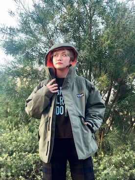 「BEAVER（ビーバー）のアイテム（リング）」を使った、リナリナ～さん（レディース・158cm）の秋コーディネート