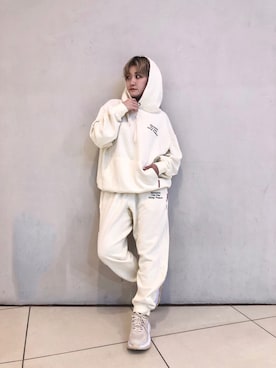 「MANASTASH（マナスタッシュ）のアイテム」を使った、リナリナ～さん（レディース・158cm）の秋コーディネート