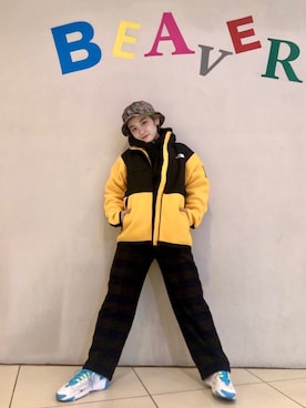 「COBRA CAPS（コブラキャップス）のアイテム」を使った、リナリナ～さん（レディース・158cm）の秋コーディネート