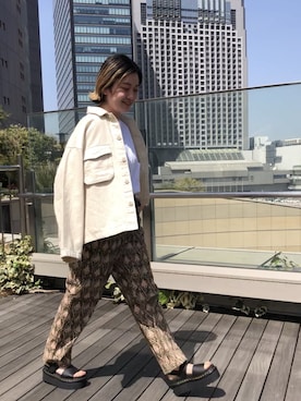 「MANASTASH」｜「アイテム（その他）」を使った、リナリナ～さん（レディース・158cm）の春コーディネート