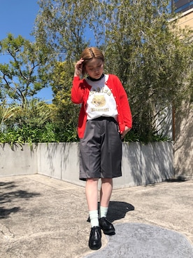 「MANASTASH」｜「アイテム（その他）」を使った、リナリナ～さん（レディース・158cm）の春コーディネート