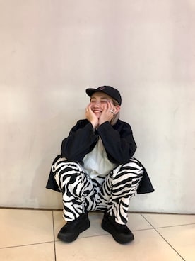 「AlexanderLeeChang（アレキサンダーリーチャン）のアイテム（帽子）」を使った、リナリナ～さん（レディース・158cm）の春コーディネート