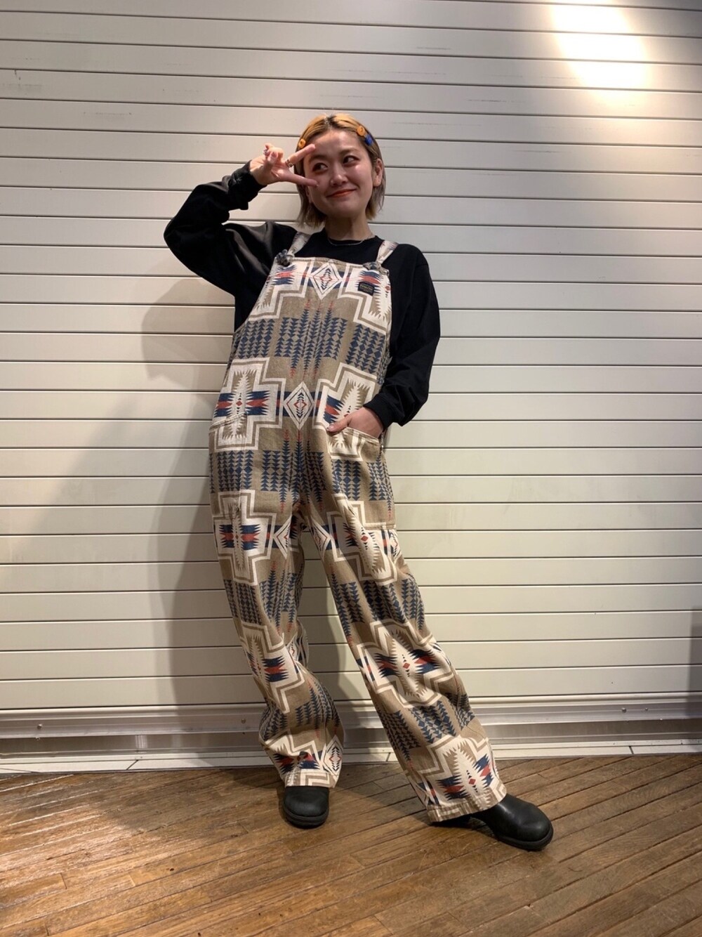マナスタッシュ　ウィメンズヘンプオーバーオール　ゆったり MANASTASH（マナスタッシュ）の「MANASTASH/マナスタッシュ W-s