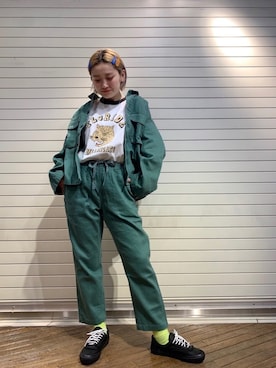 「MANASTASH」｜「アイテム（その他）」を使った、リナリナ～さん（レディース・158cm）の春コーディネート