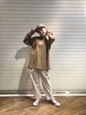 「CAL O LINE（キャルオーライン）のアイテム」を使った、リナリナ～さん（レディース・158cm）の春コーディネート