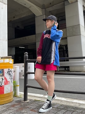 「AlexanderLeeChang（アレキサンダーリーチャン）のアイテム（帽子）」を使った、リナリナ～さん（レディース・158cm）の春コーディネート